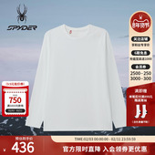 SPYDER蜘蛛春夏男锦氨双面布哑光质感透气长袖 圆领T恤02TO26124KM