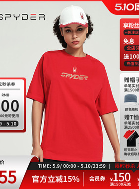 SPYDER蜘蛛春夏男女同款URBAN LIFE印花休闲短袖中性T恤24CS419U