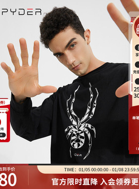 SPYDER蜘蛛春夏男女同款356 STYLE吸湿排汗时尚印花T恤22ES441U
