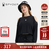 SPYDER蜘蛛春夏女356 STYLE亲肤舒适凉爽套头露肩圆领T恤23CS426W