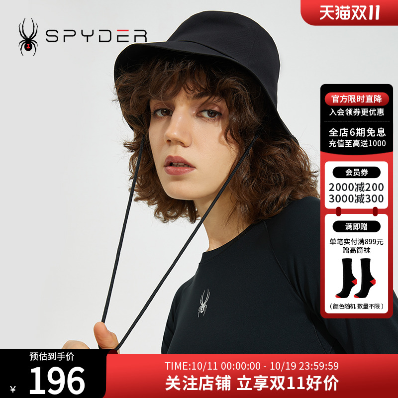 SPYDER蜘蛛盆帽渔夫帽女日系遮阳防晒356 STYLE帽子22CS913U