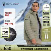 SPYDER蜘蛛秋冬男子TRAINING保暖防风连帽鹅绒羽绒服外套23EF251M