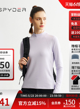 SPYDER蜘蛛秋冬女MOUNTAIN LIFE户外保暖运动上衣长袖T恤24CF420W