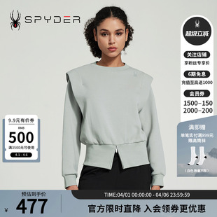 SPYDER蜘蛛春秋女SKI 套头圆领卫衣24CS304W LIFE中意简约休闲时尚