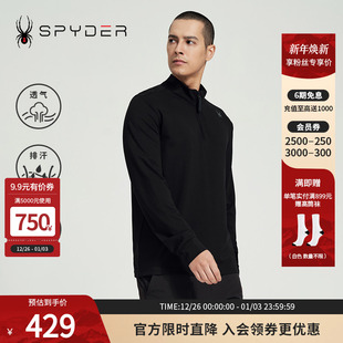 24CS437M T恤衫 SPYDER蜘蛛春夏男子SKI LIFE休闲柔软舒适套头长袖