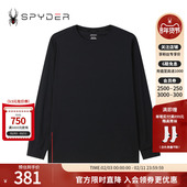 SPYDER蜘蛛秋冬男TRAINING纯色舒适休闲运动长袖 圆领T恤24MF455M