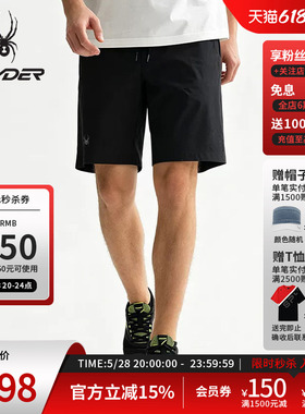 SPYDER蜘蛛春夏男TRAINING轻薄时尚舒适透气休闲运动短裤24CS549M