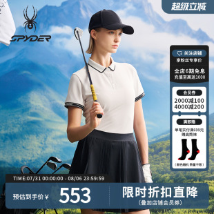 SPYDER春夏新品 25CS402W 女子NATUREGOLF防晒休闲运动短袖 POLO衫