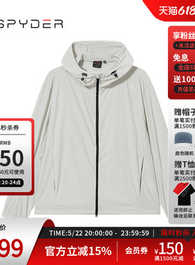 SPYDER蜘蛛春夏男子URBAN LIFE户外休闲运动连帽夹克外套24MS141M