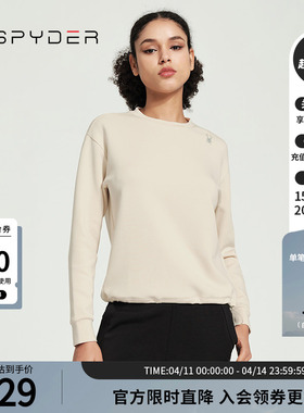 SPYDER蜘蛛春夏女TRAINING日常舒适运动休闲圆领套头卫衣24CS306W
