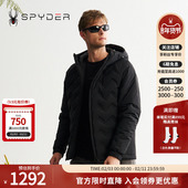 SPYDER蜘蛛秋冬男MOUNTAIN LIFE保暖舒适短款 连帽羽绒服24MR225M