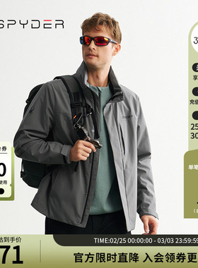 SPYDER秋冬新品男子MOUNTAIN LIFE 户外防水休闲夹克外套24MR113M
