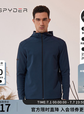 SPYDER蜘蛛秋冬男TRAINING舒适户外运动防风保暖夹克外套23CF105M