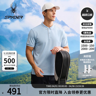 POLO衫 25CS431M GOLF钻石罗马布凉感短袖 SPYDER蜘蛛春夏男NATURE