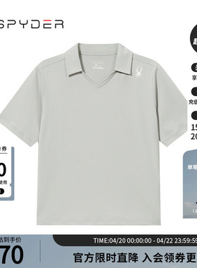 SPYDER蜘蛛春夏女子TRAINING运动休闲翻领POLO衫短袖T恤24CS424W