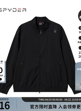 SPYDER蜘蛛春夏男TRAINING舒适户外休闲运动拉链夹克外套24CS113M