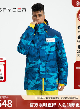 SPYDER蜘蛛冬季男子SKI防风防水透气Thinsulate滑雪服装20UF101M