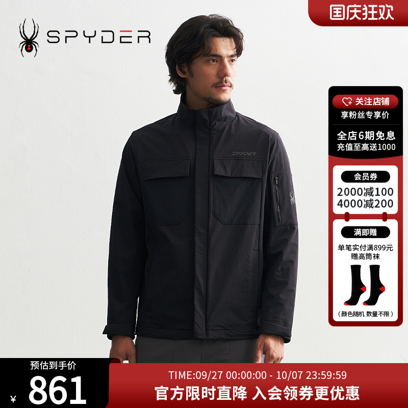 SPYDER秋冬新品男子MOUNTAIN LIFE 保暖防水休闲夹克外套24CF107M