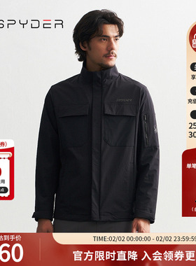 SPYDER秋冬新品男子MOUNTAIN LIFE 保暖防水休闲夹克外套24CF107M