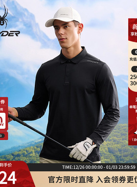 SPYDER蜘蛛春夏男子NATURE GOLF户外休闲运动长袖POLO衫25CS407M