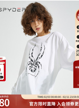 SPYDER蜘蛛春夏男女同款356 STYLE吸湿排汗印花长袖T恤22ES441U