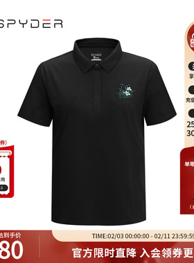 SPYDER蜘蛛夏季女URBAN LIFE透气休闲运动短袖POLO衫T恤24MS456W