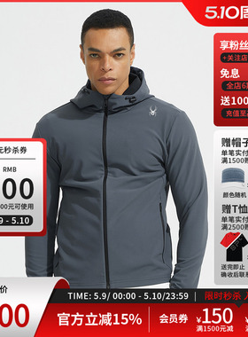 SPYDER蜘蛛春夏男TRAINING保暖透气亲肤舒适简约连帽夹克24ES105M