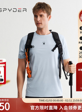 SPYDER夏季新品男子TRAINING透气户外休闲运动短袖T恤24ES471M