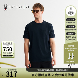 SPYDER蜘蛛春夏男子URBAN T恤24MS475M LIFE吸湿透气运动圆领短袖