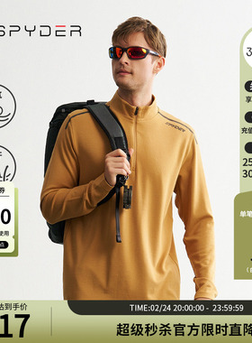 SPYDER秋冬新品男子MOUNTAIN LIFE 保暖运动上衣长袖T恤24CF441M
