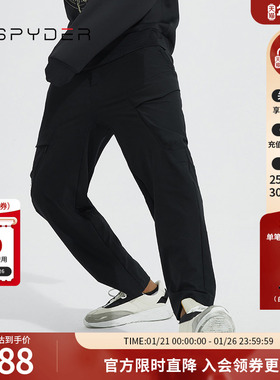 SPYDER蜘蛛雪服新品男子SKI LIFE系列舒适宽松裤子22CF521M