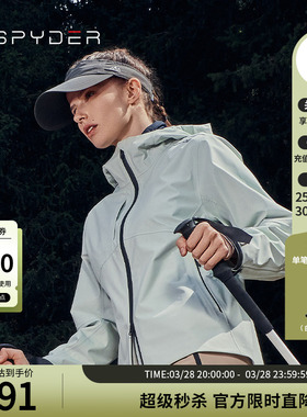 SPYDER蜘蛛秋冬女子MOUNTAIN LIFE防水夹克冲锋衣外套24CF112W
