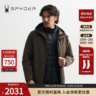 SPYDER秋冬男子MOUNTAIN LIFE冲锋衣舒适保暖三合一夹克24CF239M