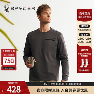 保暖休闲运动长袖 LIFE T恤24CF413M 男子MOUNTAIN SPYDER秋冬新品