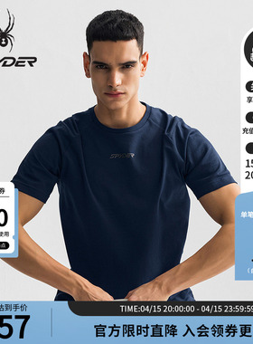 SPYDER蜘蛛春夏男子TRAINING凉感运动短袖圆领T恤训练服25MS423M