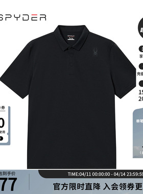 SPYDER蜘蛛春夏男子TRAINING短款户外运动休闲POLO衫T恤24CS447M