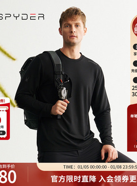 SPYDER蜘蛛秋冬男子MOUNTAIN LIFE户外休闲运动长袖T恤24MF409M