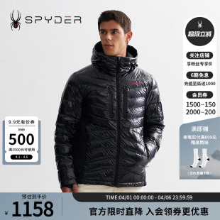 PRO保暖舒适防泼水休闲羽绒服外套24CF265M SPYDER蜘蛛秋冬男SKI