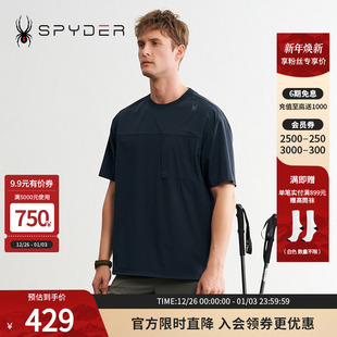 LIFE透气户外休闲运动短袖 男子URBAN T恤24CS439M 新品 SPYDER夏季