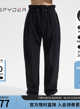 SPYDER蜘蛛女子休闲舒适抽绳简约SKI LIFE 裤子23CS524W