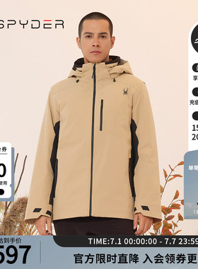 SPYDER蜘蛛秋冬男士SKI LIFE户外舒适时尚保暖滑雪服上衣23MF245M