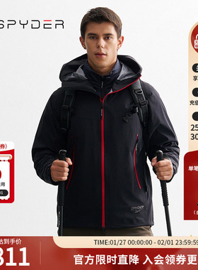 【REEBOK联名】SPYDER秋冬男子MOUNTAIN LIFE冲锋衣夹克24XF277M