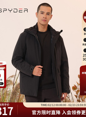 SPYDER新品男子秋冬户外外套SKI LIFE三合一保暖夹克23CF203M
