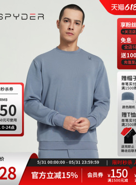 SPYDER蜘蛛春夏男子URBAN LIFE休闲运动宽松舒适圆领卫衣24MS315M