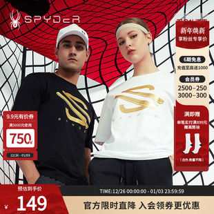 T恤22CS485U STYLE透气100%棉圆领短袖 SPYDER蜘蛛春夏男女同款 356