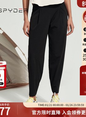 SPYDER春夏新品SKI LIFE跑步运动裤宽松休闲直筒裤长裤女24CS510W