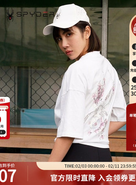 SPYDER蜘蛛夏季女子356 STYLE舒适气透圆领短袖T恤22CS412W
