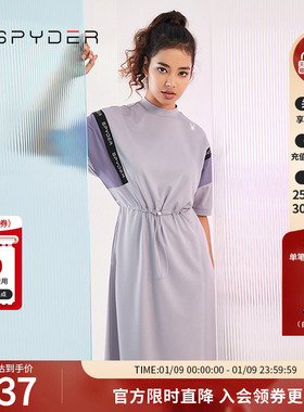 SPYDER蜘蛛春夏女子356 STYLE拼接抽绳收腰运动风连衣裙23CS434W