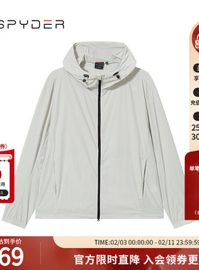 SPYDER新品男子URBAN LIFE春季户外休闲运动夹克连帽外套24MS141M