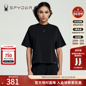 LIFE休闲短袖 SPYDER春夏新品 SKI T恤基础纯色运动上衣女24CS406W
